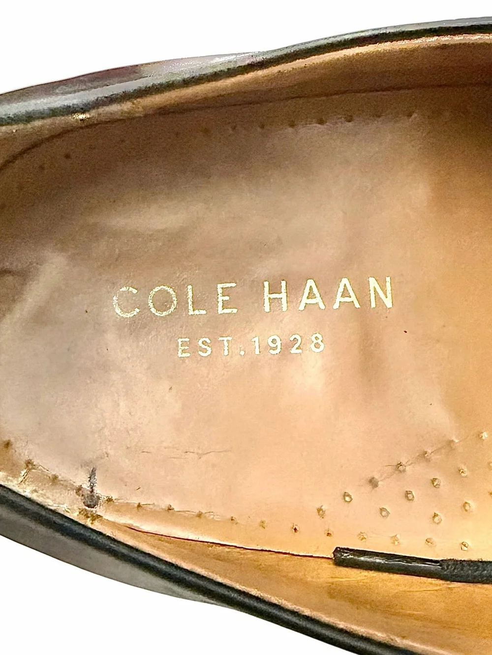 Cole Haan C20159 Moc Toe Oxfords Men’s Size 11.5 M Black Leather Lace-Up Shoes